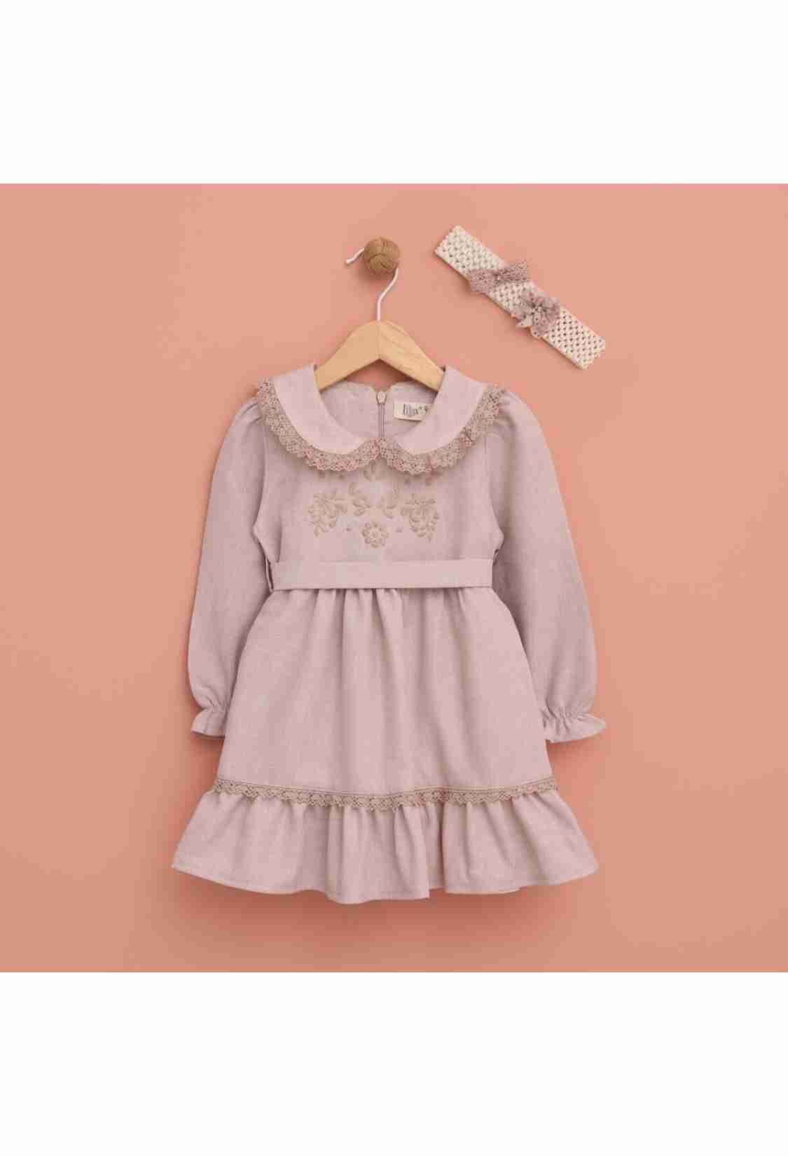 Baby Dress - Toptan Kız Bebek Elbise 9-24M 1049-6536 - Brand: Lilax - Kids & Bby Clothes From TheBS Kids Turkey