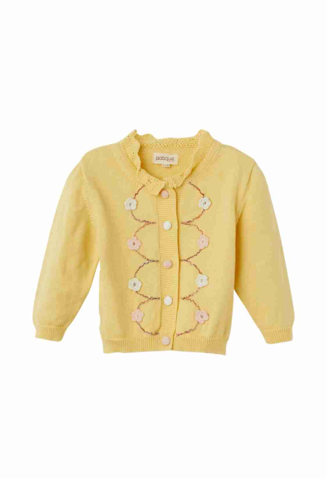 - Toptan Kız Bebek Organik Pamuk Çiçek Detaylı Hırka 1061-21154 - Brand: Uludağ Triko - Kids & Bby Clothes From TheBS Kids Turkey