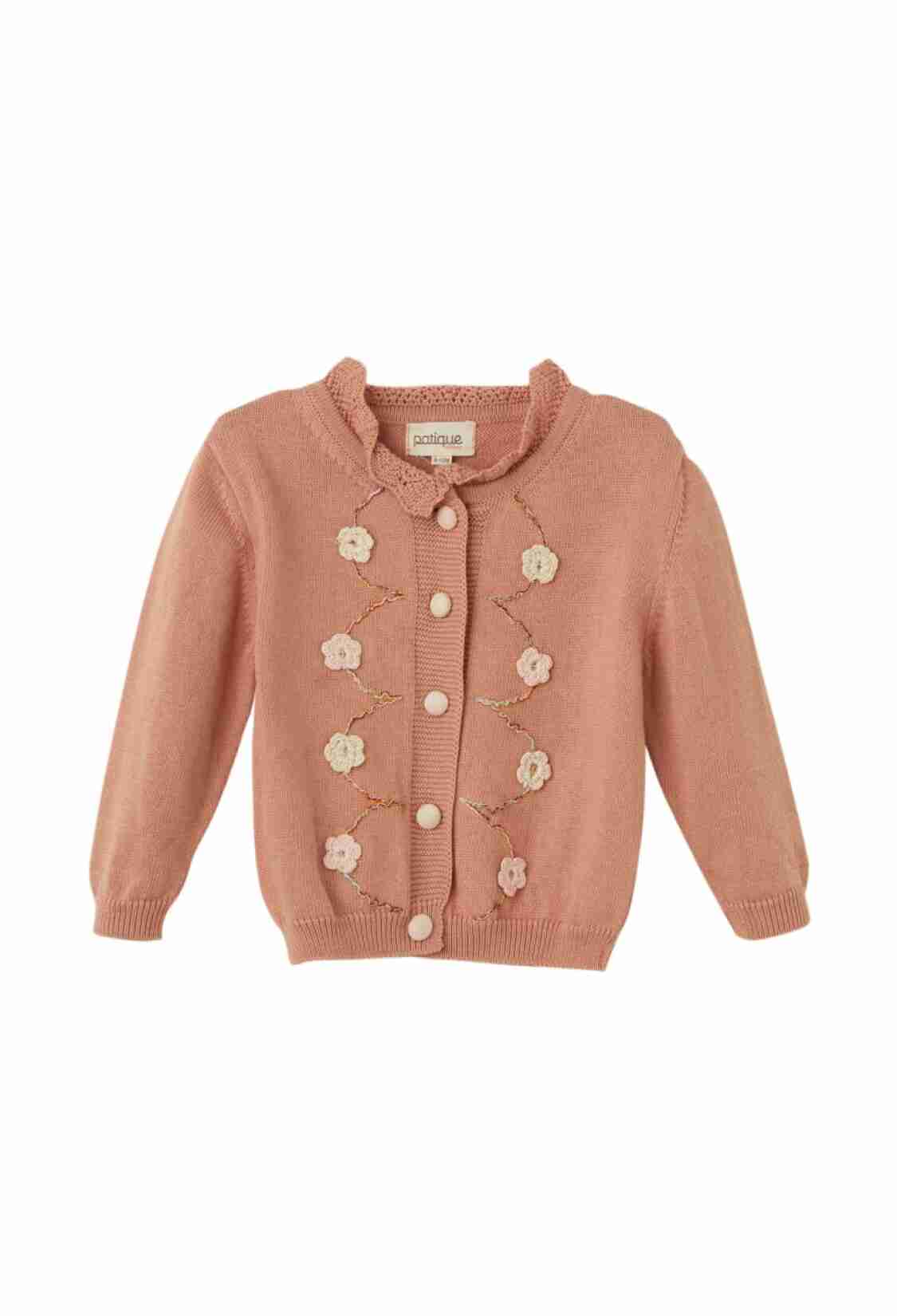 - Toptan Kız Bebek Organik Pamuk Çiçek Detaylı Hırka 1061-21154 - Brand: Uludağ Triko - Kids & Bby Clothes From TheBS Kids Turkey