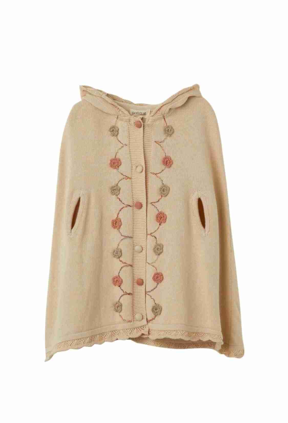 - Toptan Kız Bebek Organik Pamuk Çiçek Detaylı Panço 6-36M 1061-21167 - Brand: Uludağ Triko - Kids & Bby Clothes From TheBS Kids Turkey