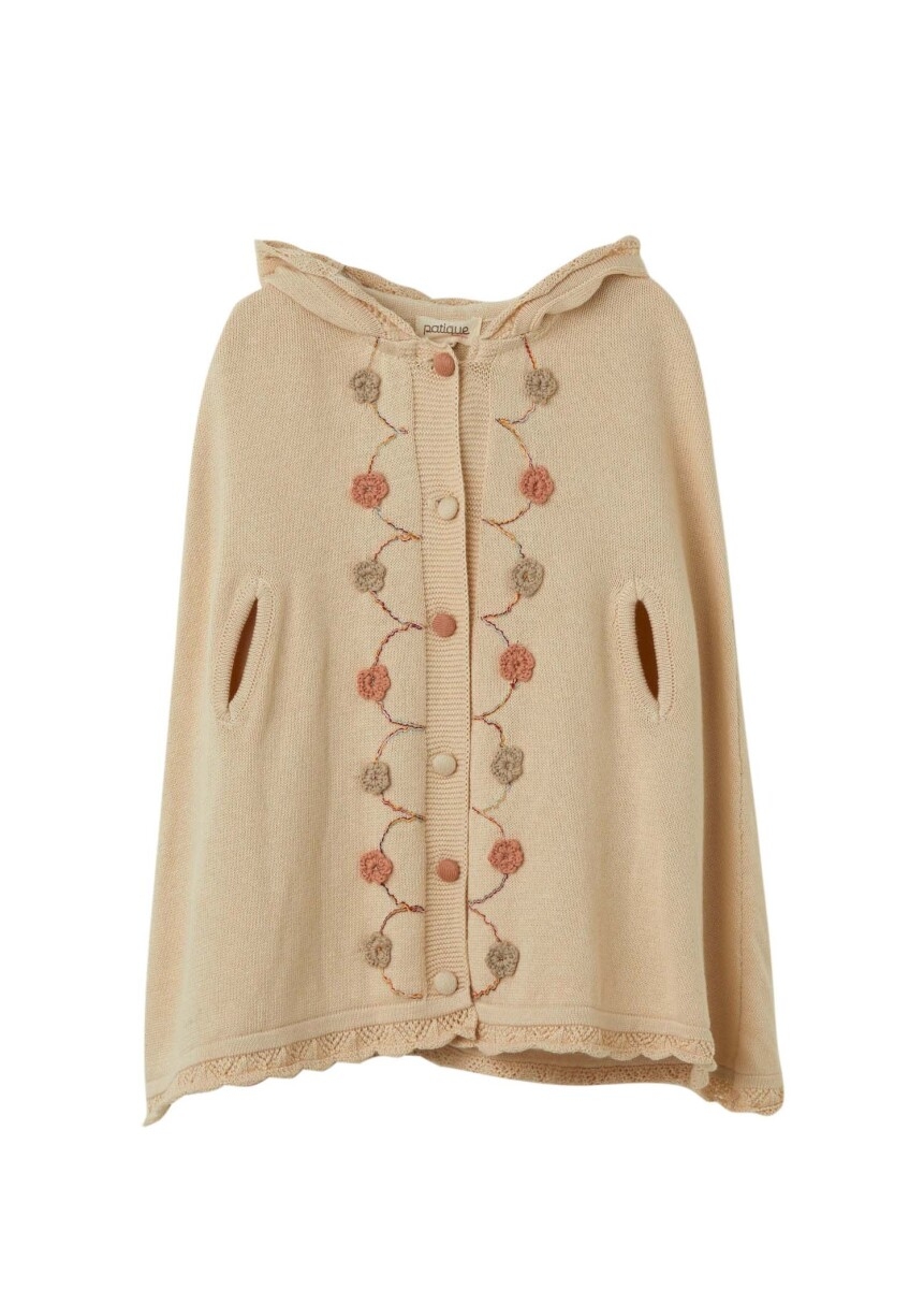 - Toptan Kız Bebek Organik Pamuk Çiçek Detaylı Panço 6-36M 1061-21167 - Brand: Uludağ Triko - Kids & Bby Clothes From TheBS Kids Turkey