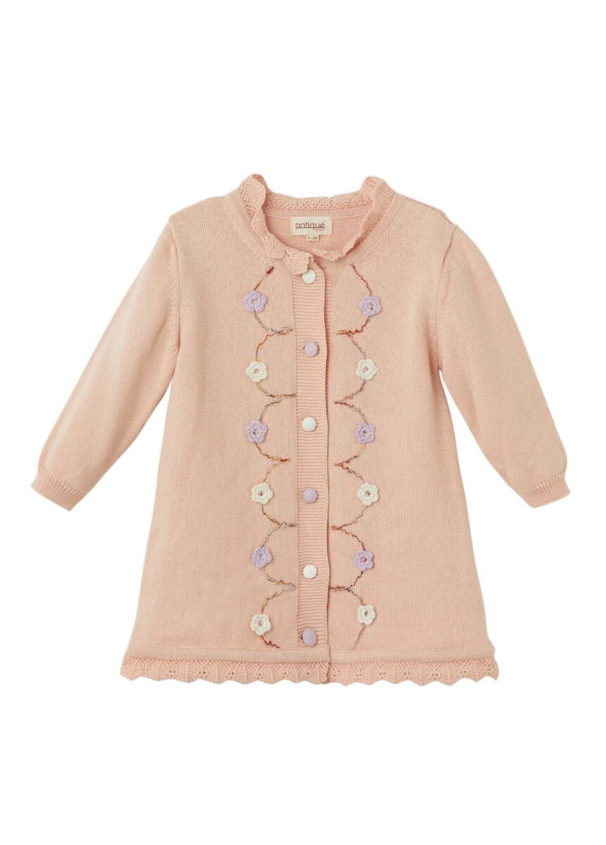 Baby Dress - Toptan Kız Bebek Organik Pamuk Elbise 6-36M 1061-21138 - Brand: Uludağ Triko - Kids & Bby Clothes From TheBS Kids Turkey