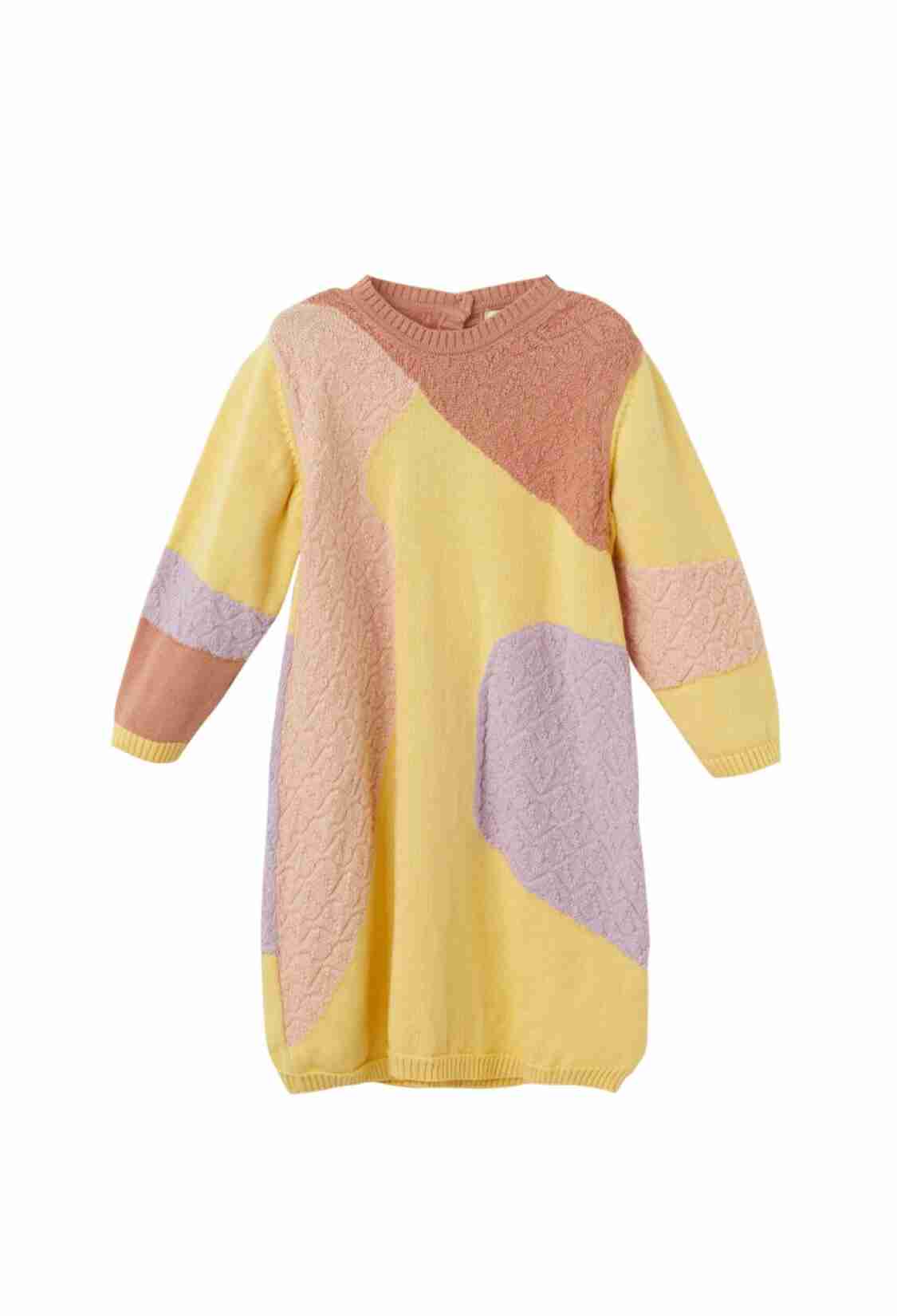 Baby Dress - Toptan Kız Bebek Organik Pamuk Elbise 6-36M 1061-21139 - Brand: Uludağ Triko - Kids & Bby Clothes From TheBS Kids Turkey