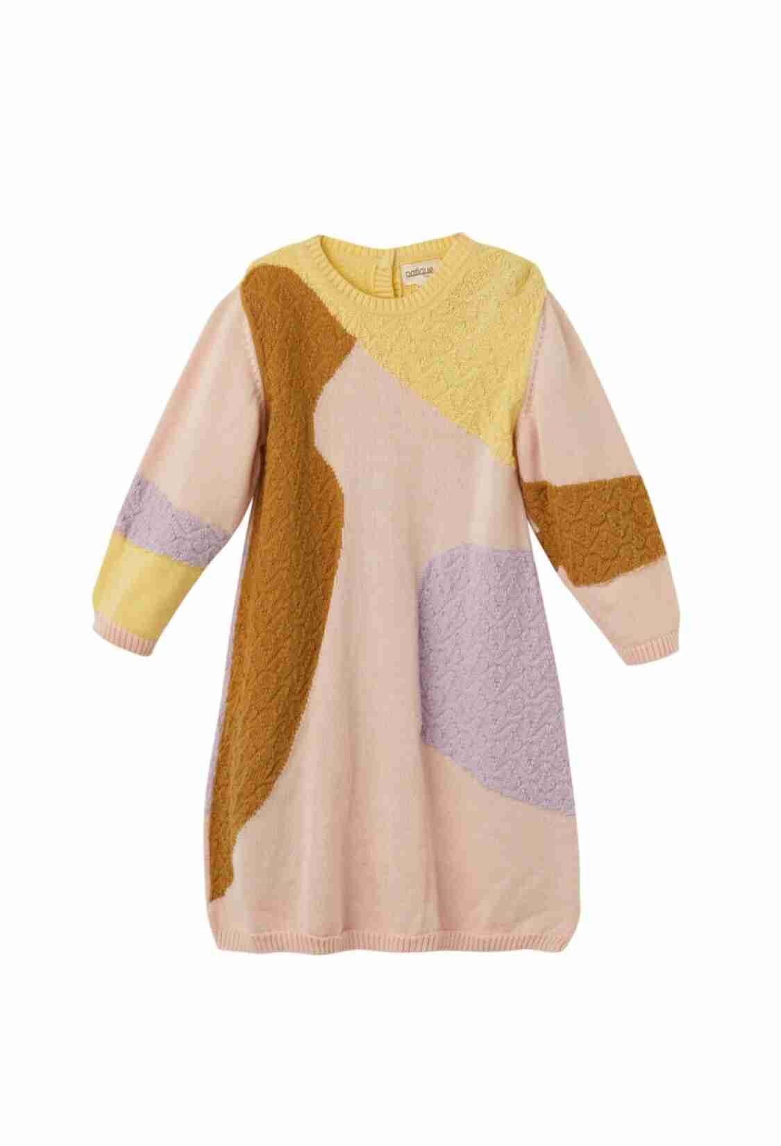 Baby Dress - Toptan Kız Bebek Organik Pamuk Elbise 6-36M 1061-21139 - Brand: Uludağ Triko - Kids & Bby Clothes From TheBS Kids Turkey