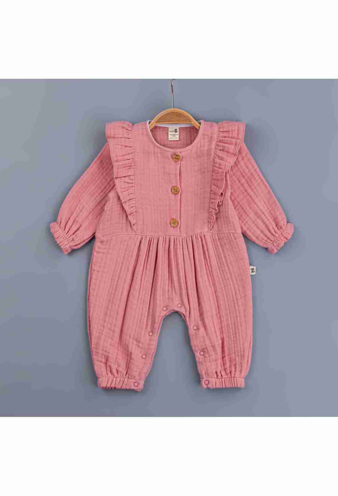 Baby Rompers and Overalls - Toptan Kız Bebek Tulum 3-12M 1097-5414 - Brand: BabyZ - Kids & Bby Clothes From TheBS Kids Turkey