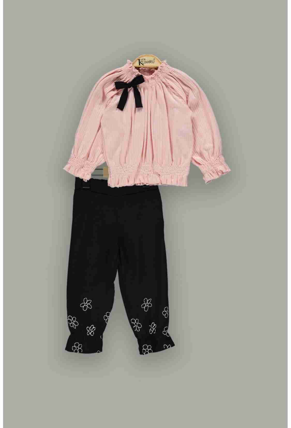 Girls' Tops - Toptan Kız Çocuk 2'li Bluz ve Pantolon Takım 2-5Y 1075-3905 - Brand: Kumru Bebe - Kids & Bby Clothes From TheBS Kids Turkey
