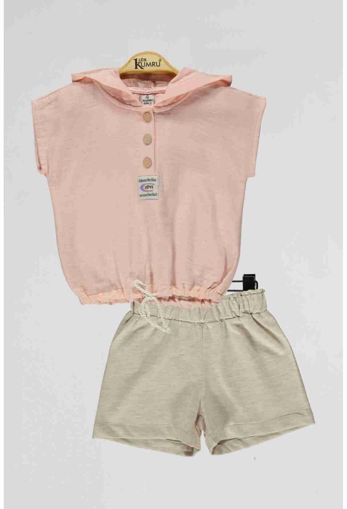 Girls' Suits - Toptan Kız Çocuk 2'li Bluz ve Şort Takım 2-5Y 1075-4114 - Brand: Kumru Bebe - Kids & Bby Clothes From TheBS Kids Turkey