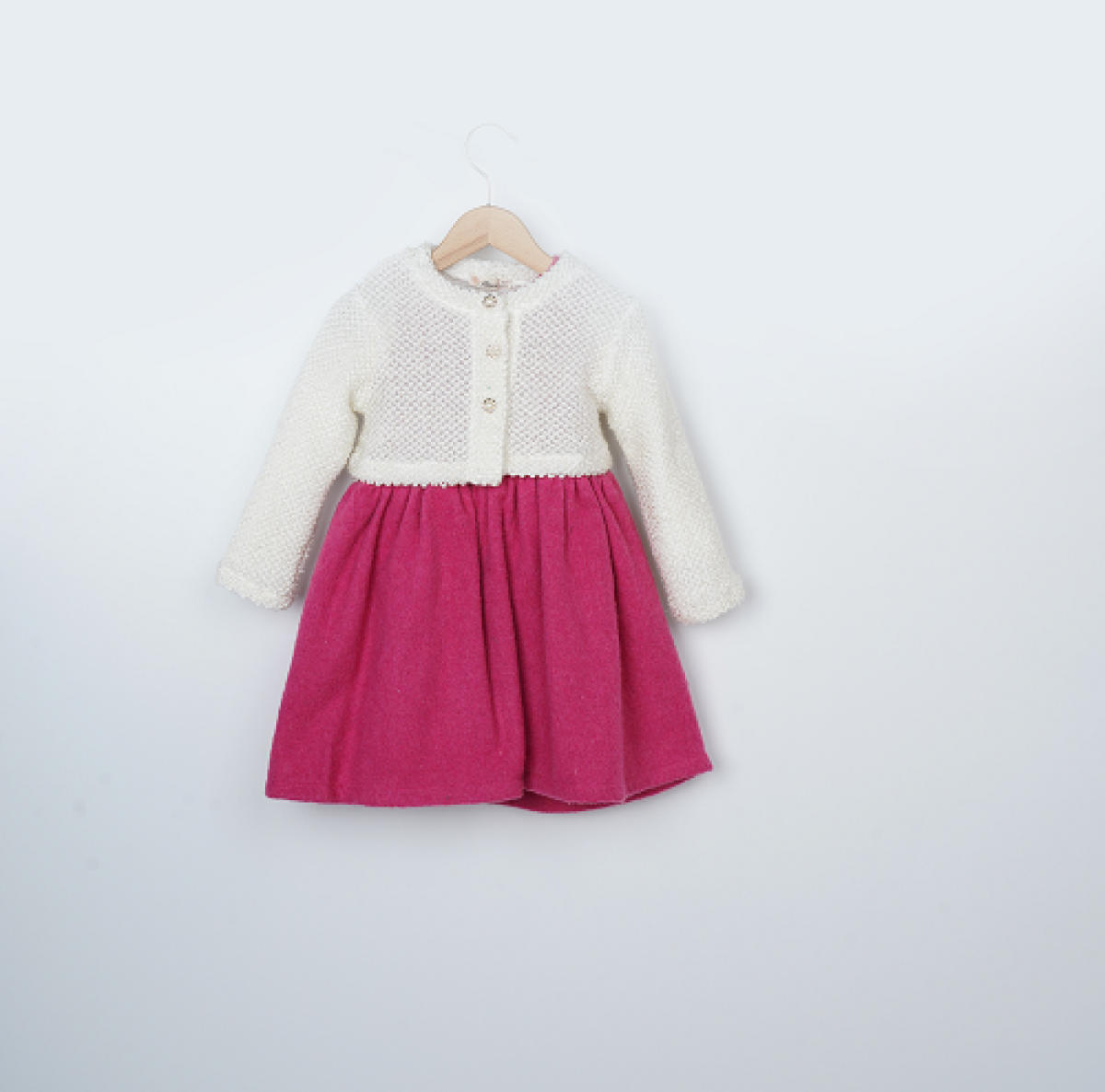 Girl's Dress - Toptan Kız Çocuk 2'li Bolero ve Elbise Takım 3-6Y 1016-23250 - Brand: Büşra Bebe - Kids & Bby Clothes From TheBS Kids Turkey