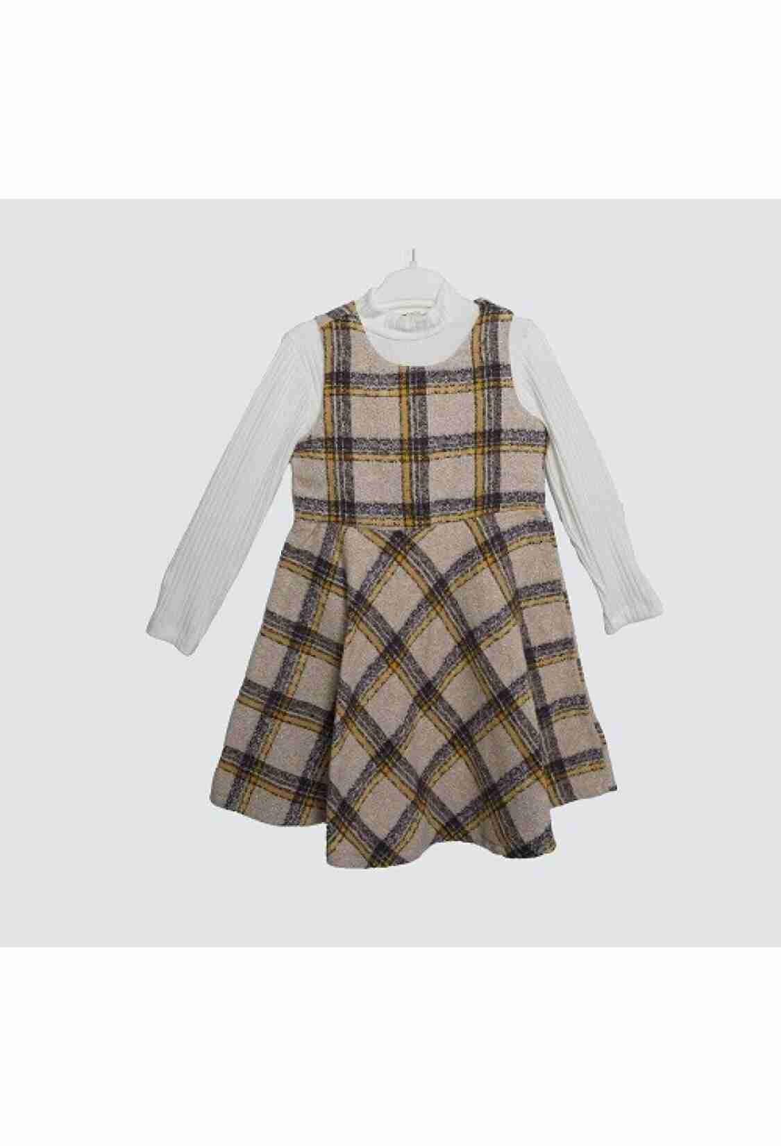 Girl's Dress - Toptan Kız Çocuk 2'li Elbiseli Body 3-6Y 1016-23234 - Brand: Büşra Bebe - Kids & Bby Clothes From TheBS Kids Turkey