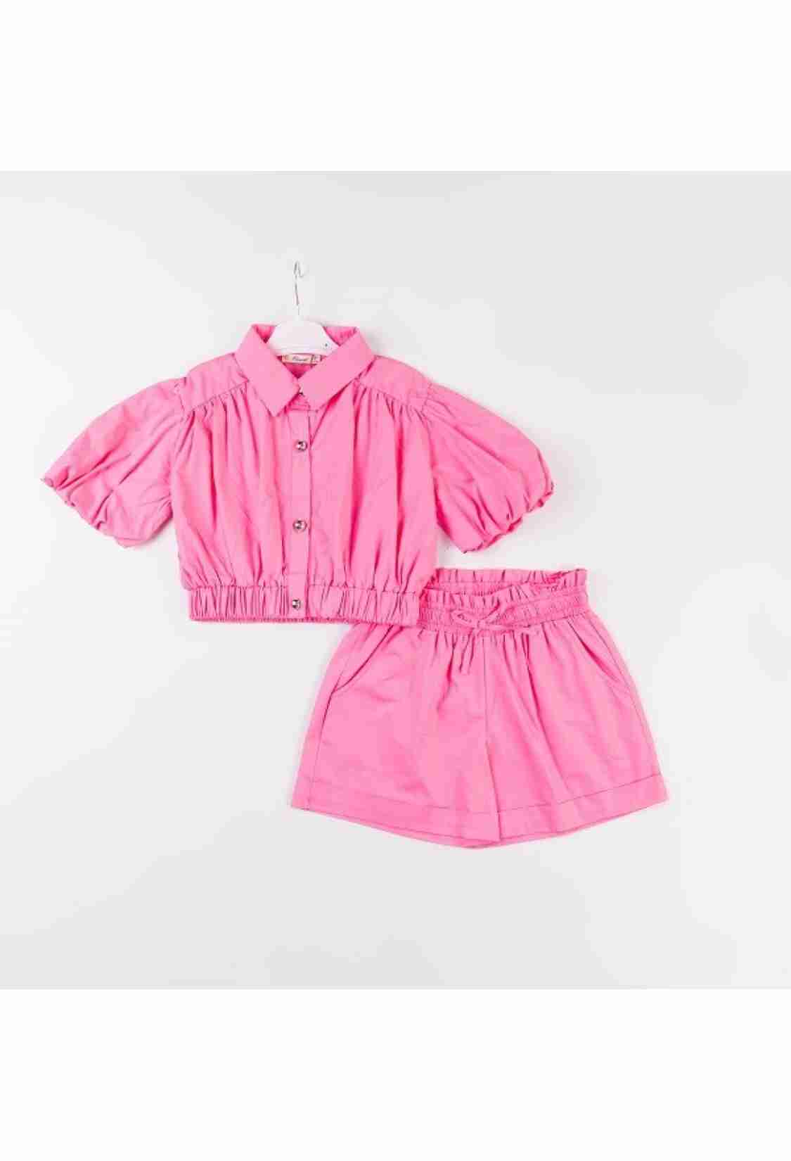 Girls' Suits - Toptan Kız Çocuk 2'li Gömlek ve Şort Takım 7-10Y 1016-24130 - Brand: Büşra Bebe - Kids & Bby Clothes From TheBS Kids Turkey
