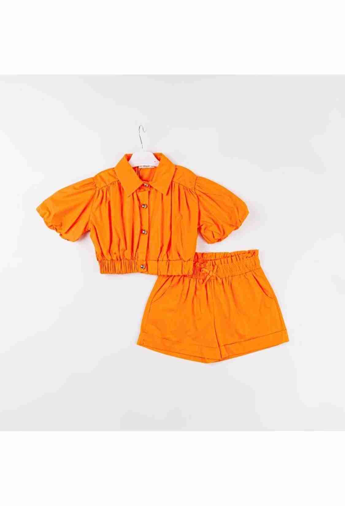 Girls' Suits - Toptan Kız Çocuk 2'li Gömlek ve Şort Takım 7-10Y 1016-24130 - Brand: Büşra Bebe - Kids & Bby Clothes From TheBS Kids Turkey