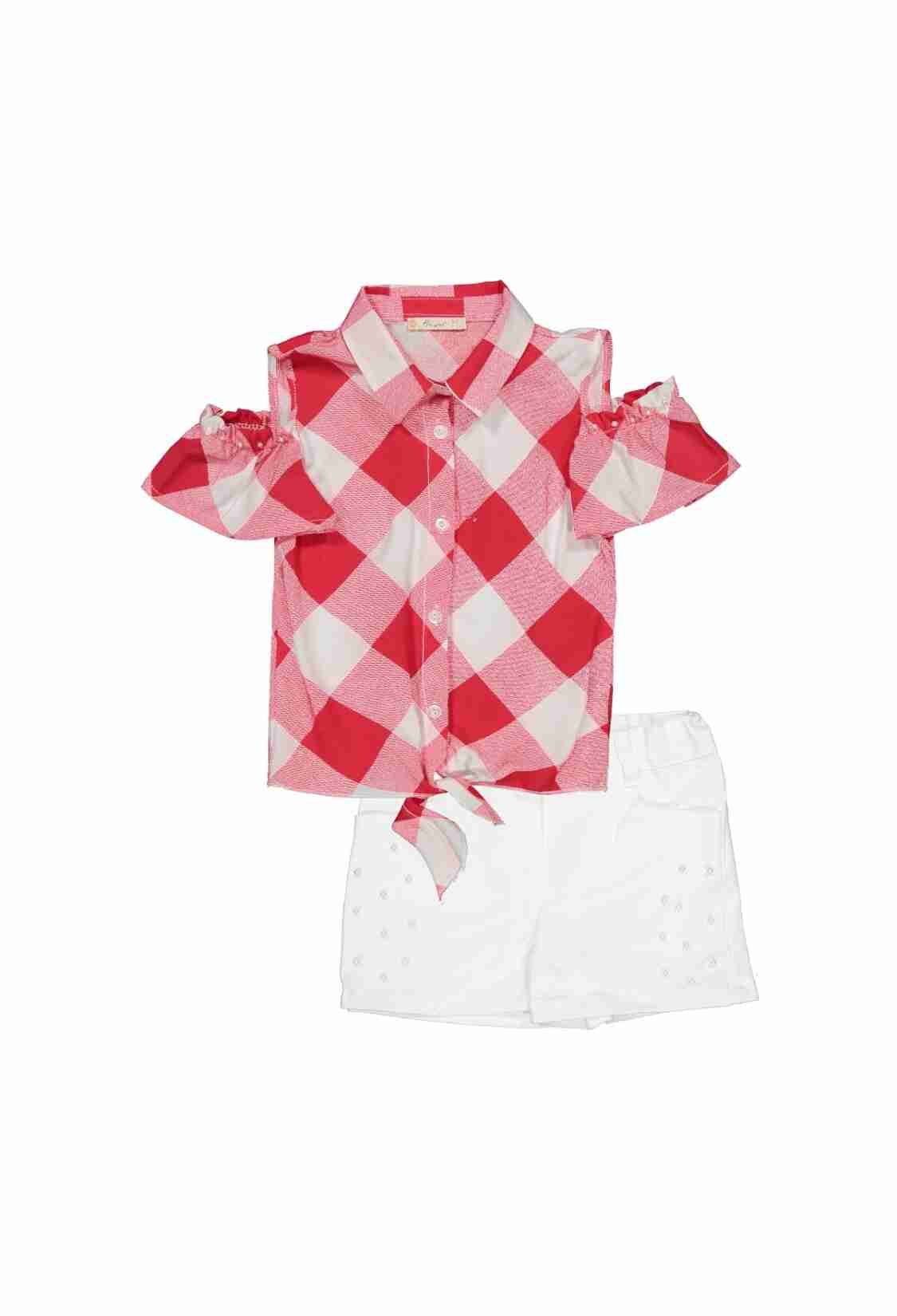 Girls' Suits - Toptan Kız Çocuk 2'li Gömlek ve Şort Takımı 2-5Y 1016-211011 - Brand: Büşra Bebe - Kids & Bby Clothes From TheBS Kids Turkey