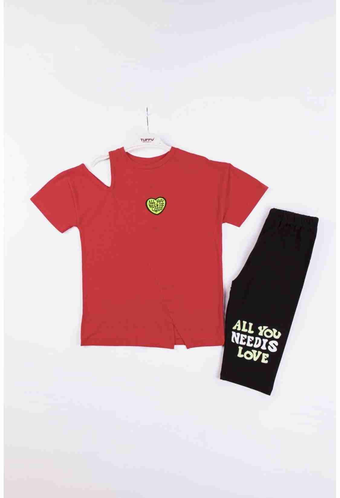 Girls' Suits - Toptan Kız Çocuk 2'li Tişört ve Tayt Takım 10-13Y 1099-9651 - Brand: Tuffy - Kids & Bby Clothes From TheBS Kids Turkey