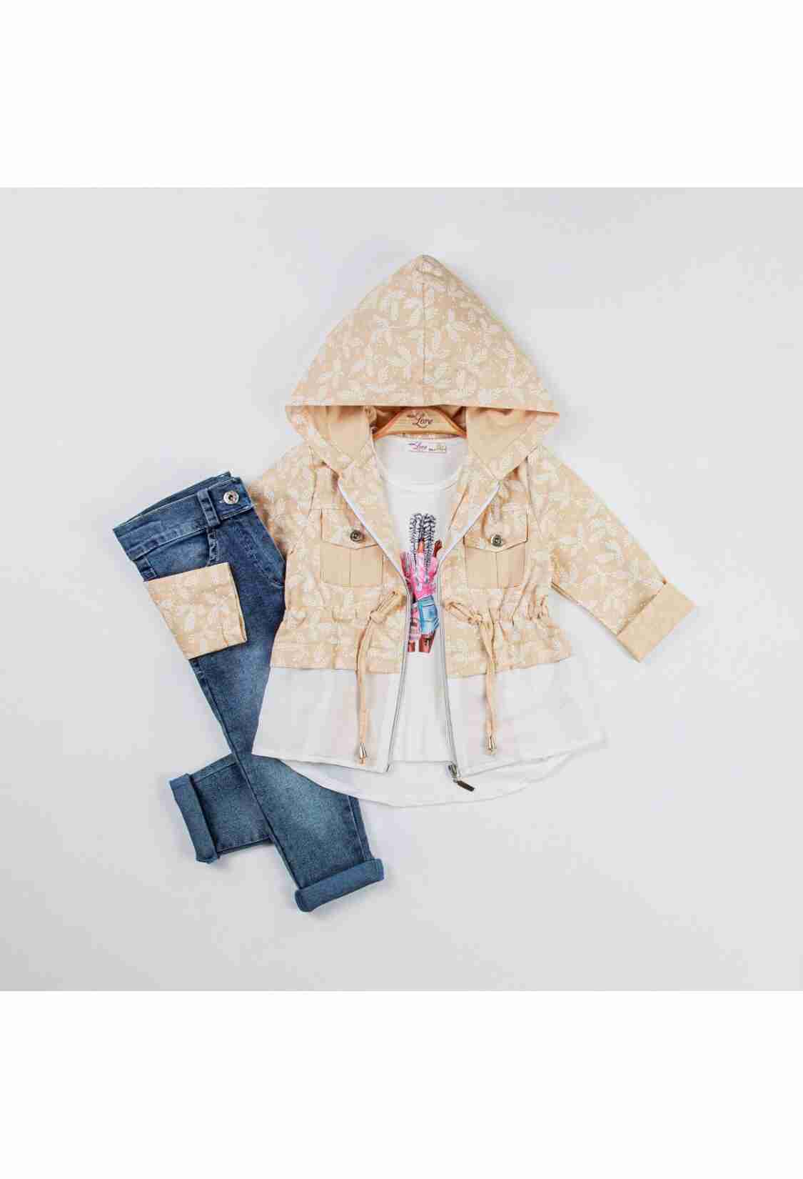 Girls' Outerwear - Toptan Kız Çocuk 3'lü Ceket Badi Pantolonlu Takım 2-6Y 1055-5516 - Brand: Miss Lore - Kids & Bby Clothes From TheBS Kids Turkey