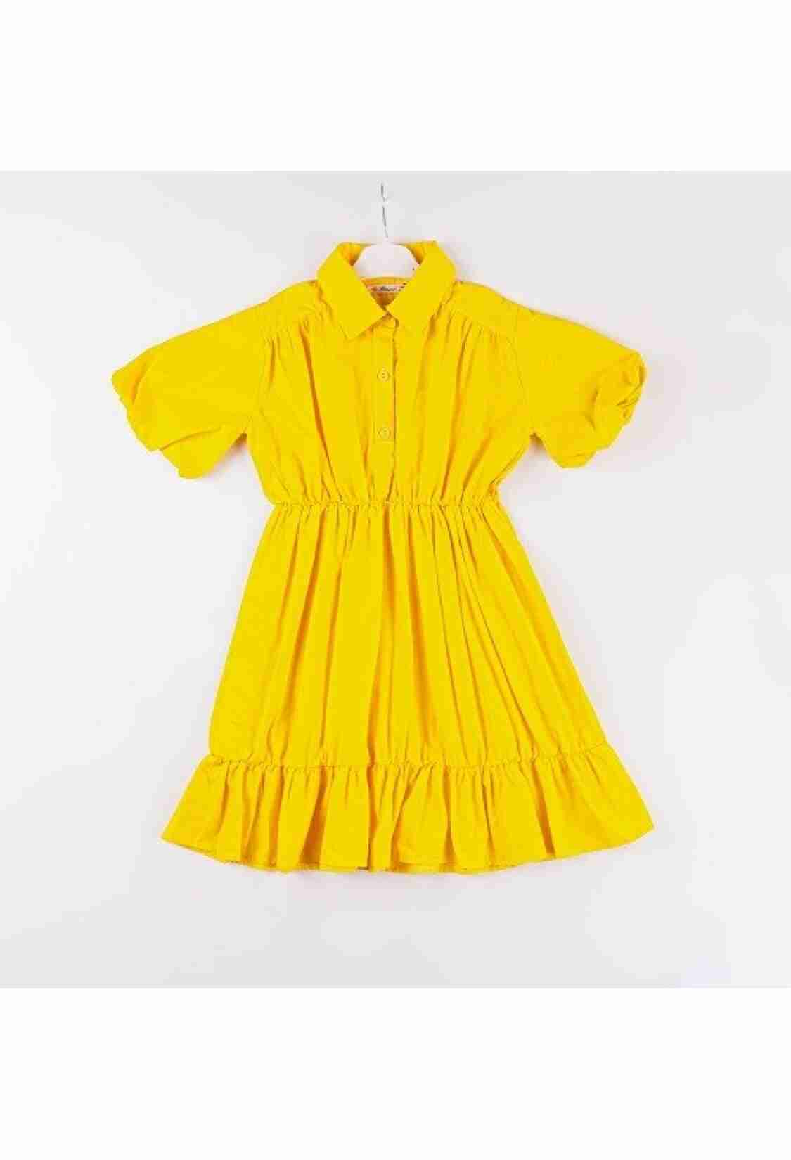 Girl's Dress - Toptan Kız Çocuk Balon Kol Elbise 7-10Y 1016-24119 - Brand: Büşra Bebe - Kids & Bby Clothes From TheBS Kids Turkey