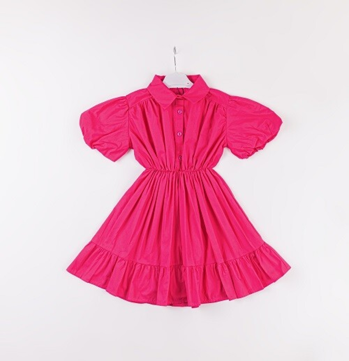 Girl's Dress - Toptan Kız Çocuk Balon Kol Elbise 7-10Y 1016-24119 - Brand: Büşra Bebe - Kids & Bby Clothes From TheBS Kids Turkey