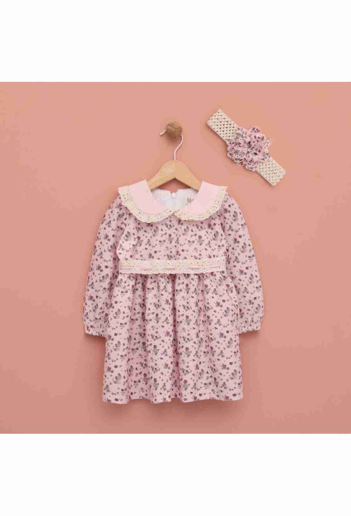Baby Dress - Toptan Kız Çocuk Bandanalı Elbise 9-24M 1049-6546 - Brand: Lilax - Kids & Bby Clothes From TheBS Kids Turkey