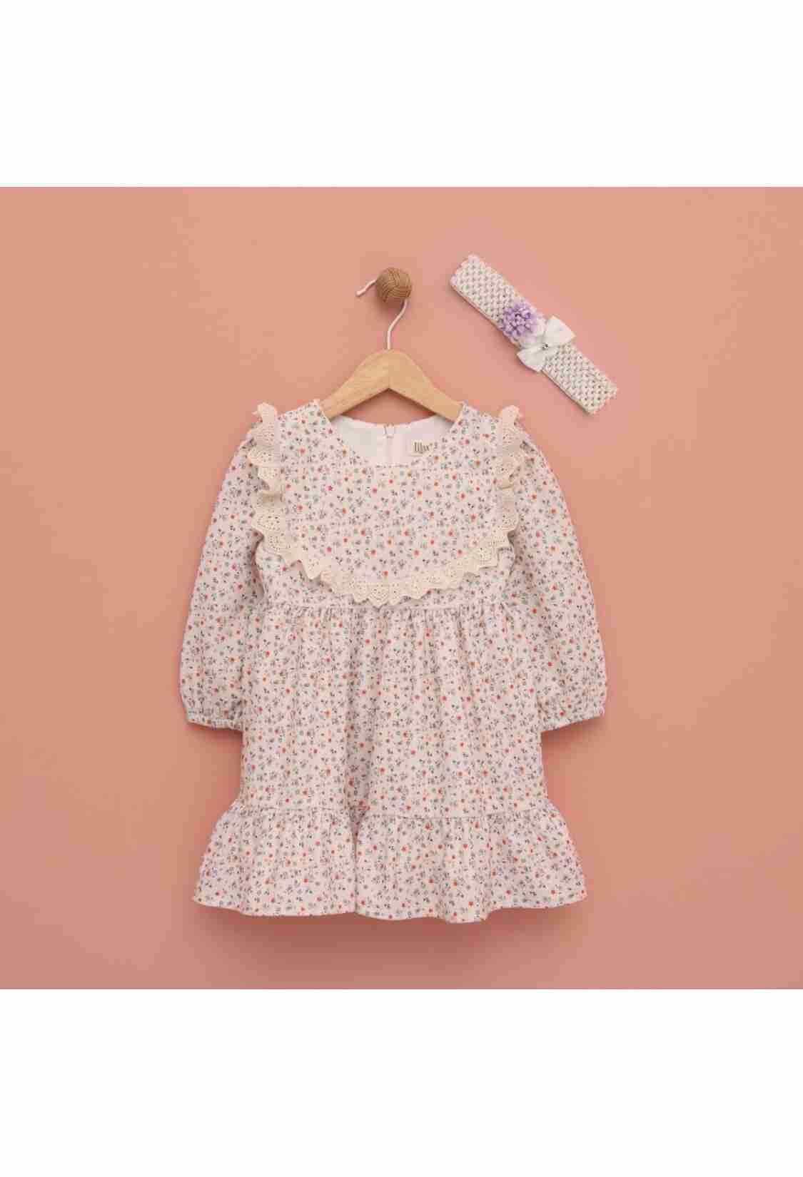 Baby Dress - Toptan Kız Çocuk Bandanalı Elbise 9-24M 1049-6552 - Brand: Lilax - Kids & Bby Clothes From TheBS Kids Turkey