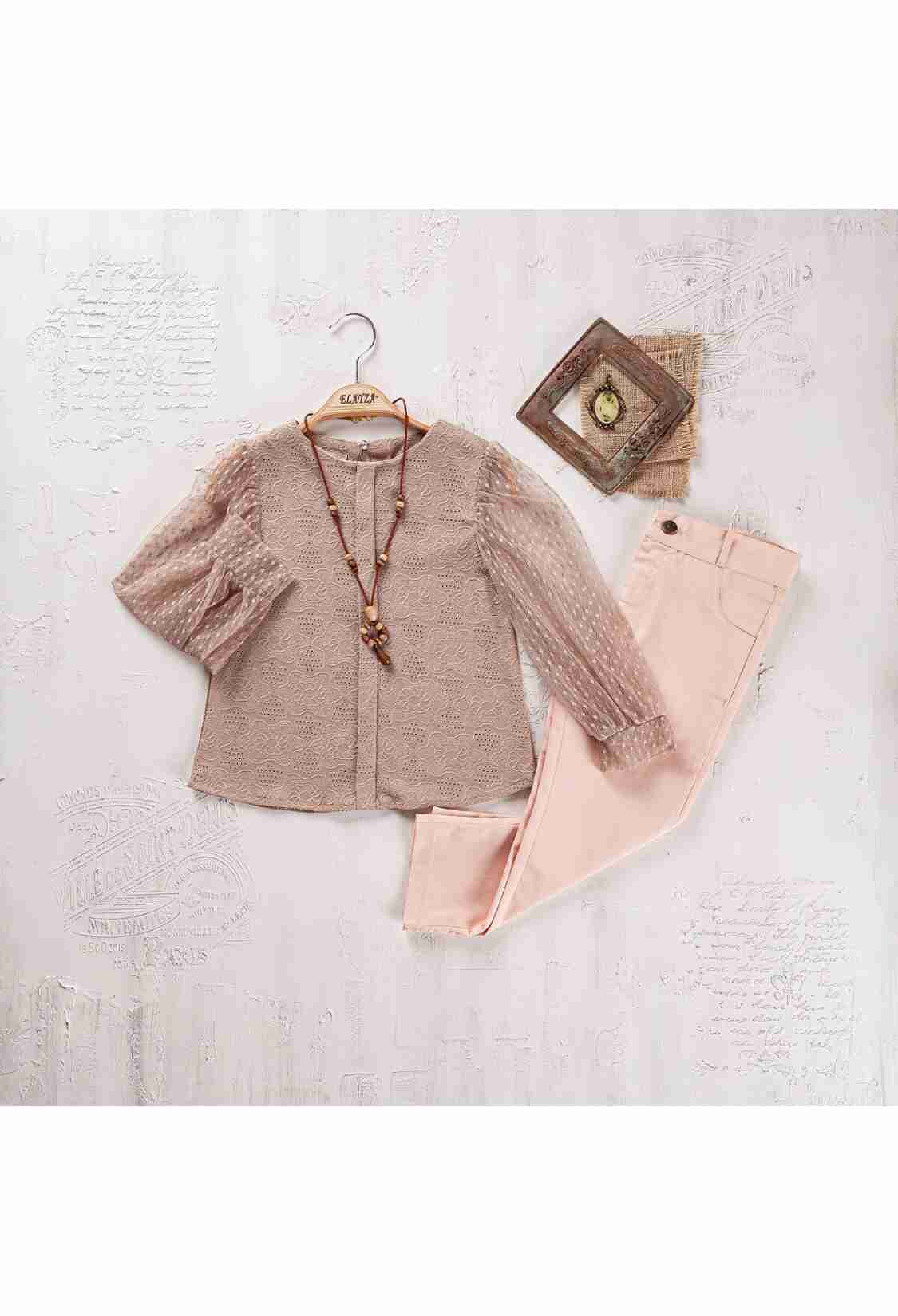 Girls' Suits - Toptan Kız Çocuk Bluz ve Pantolon Takımı 5-8 Yaş 2023-2268 - Brand: Elayza - Kids & Bby Clothes From TheBS Kids Turkey