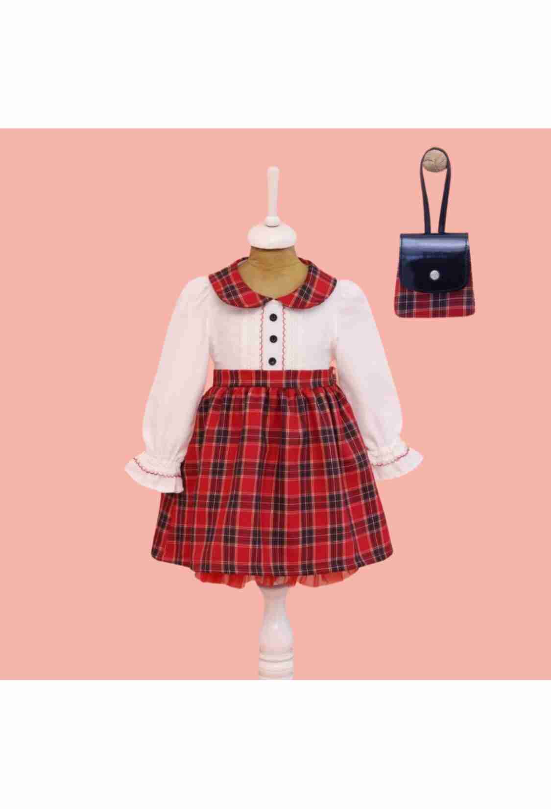 Girl's Dress - Toptan Kız Çocuk Çantalı Elbise 2-5Y 1049-6518 - Brand: Lilax - Kids & Bby Clothes From TheBS Kids Turkey