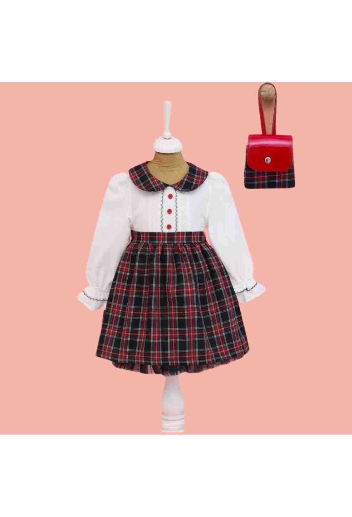Girl's Dress - Toptan Kız Çocuk Çantalı Elbise 2-5Y 1049-6518 - Brand: Lilax - Kids & Bby Clothes From TheBS Kids Turkey