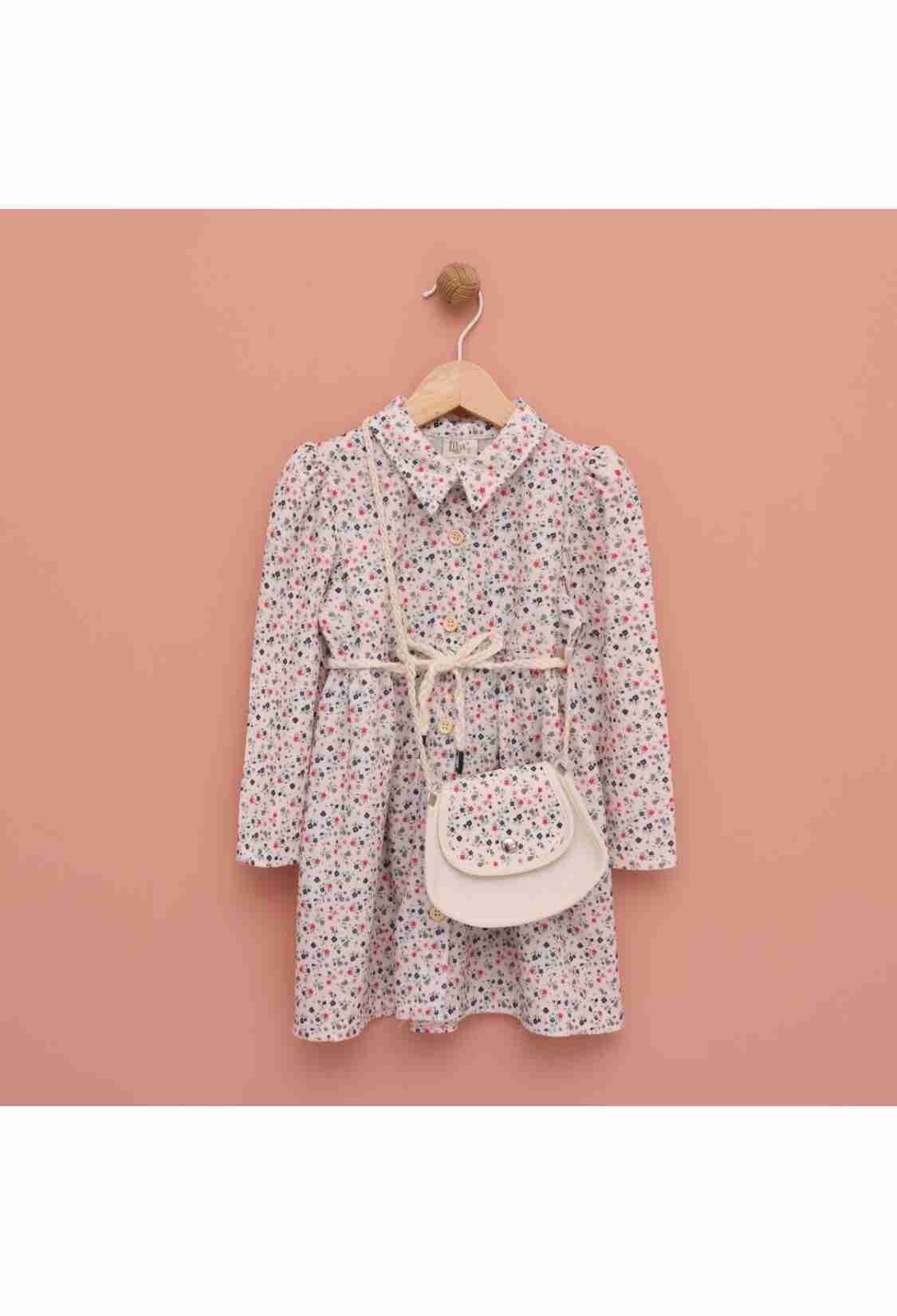 Girl's Dress - Toptan Kız Çocuk Çantalı Elbise 2-5Y 1049-6548 - Brand: Lilax - Kids & Bby Clothes From TheBS Kids Turkey