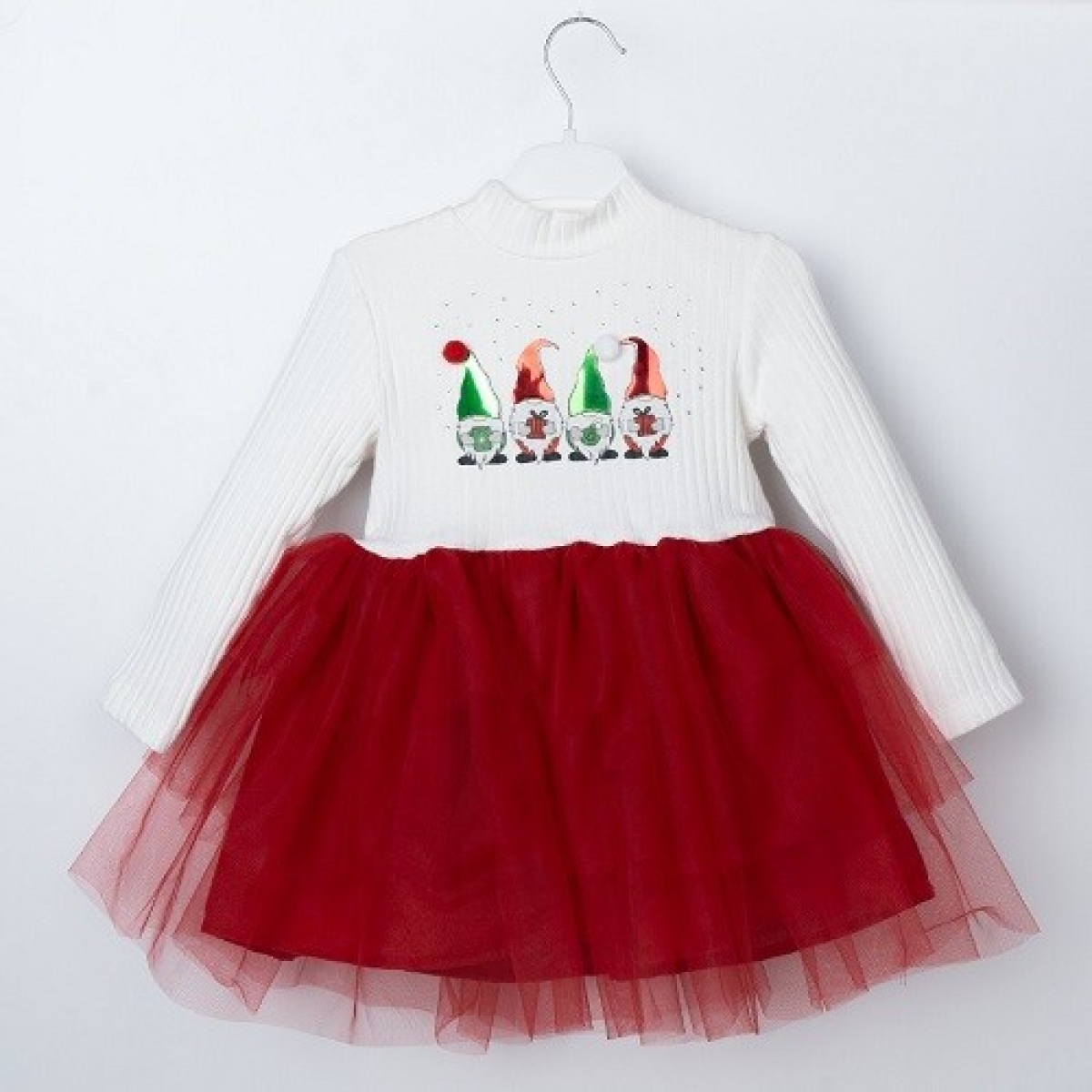 Girl's Dress - Toptan Kız Çocuk Christmas Tüllü Elbise 3-6Y 1016-23248 - Brand: Büşra Bebe - Kids & Bby Clothes From TheBS Kids Turkey