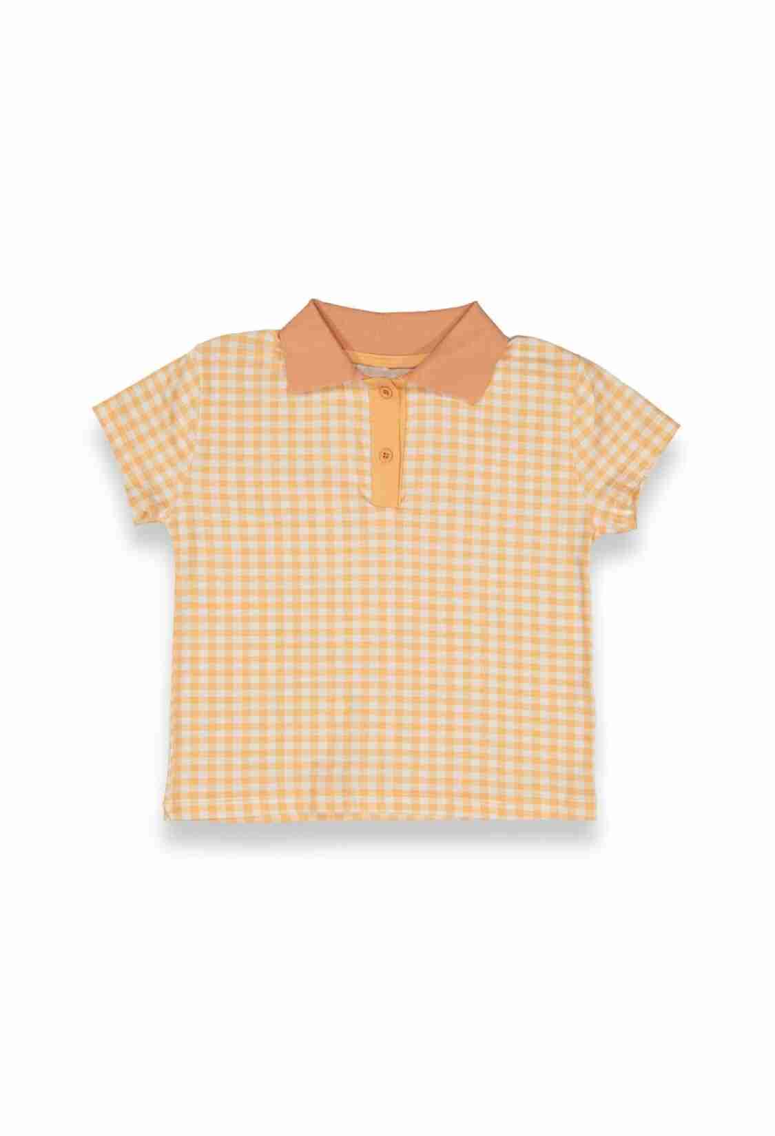 Girls' Tops - Toptan Kız Çocuk Ekoseli Tişört 6-9Y 1099-9100 - Brand: Tuffy - Kids & Bby Clothes From TheBS Kids Turkey