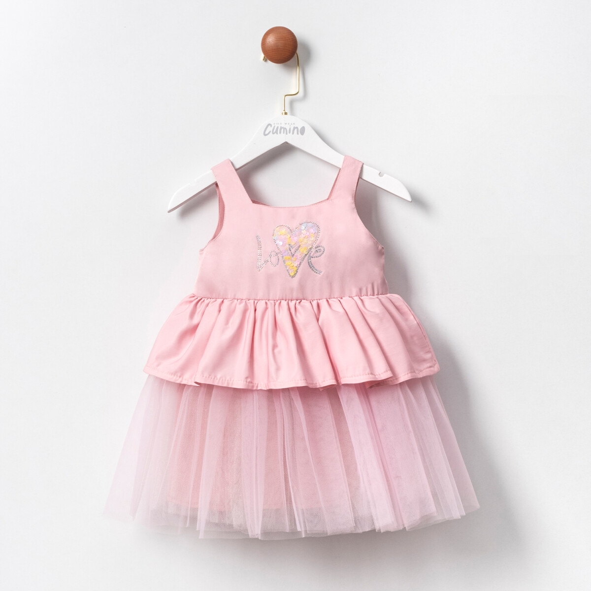 Girl's Dress - Toptan Kız Çocuk Elbise 2-5Y 1014-CMN3448 - Brand: Cumino - Kids & Bby Clothes From TheBS Kids Turkey