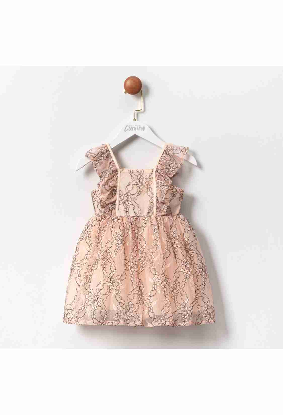 Girl's Dress - Toptan Kız Çocuk Elbise 2-5Y 1014-CMN3456 - Brand: Cumino - Kids & Bby Clothes From TheBS Kids Turkey