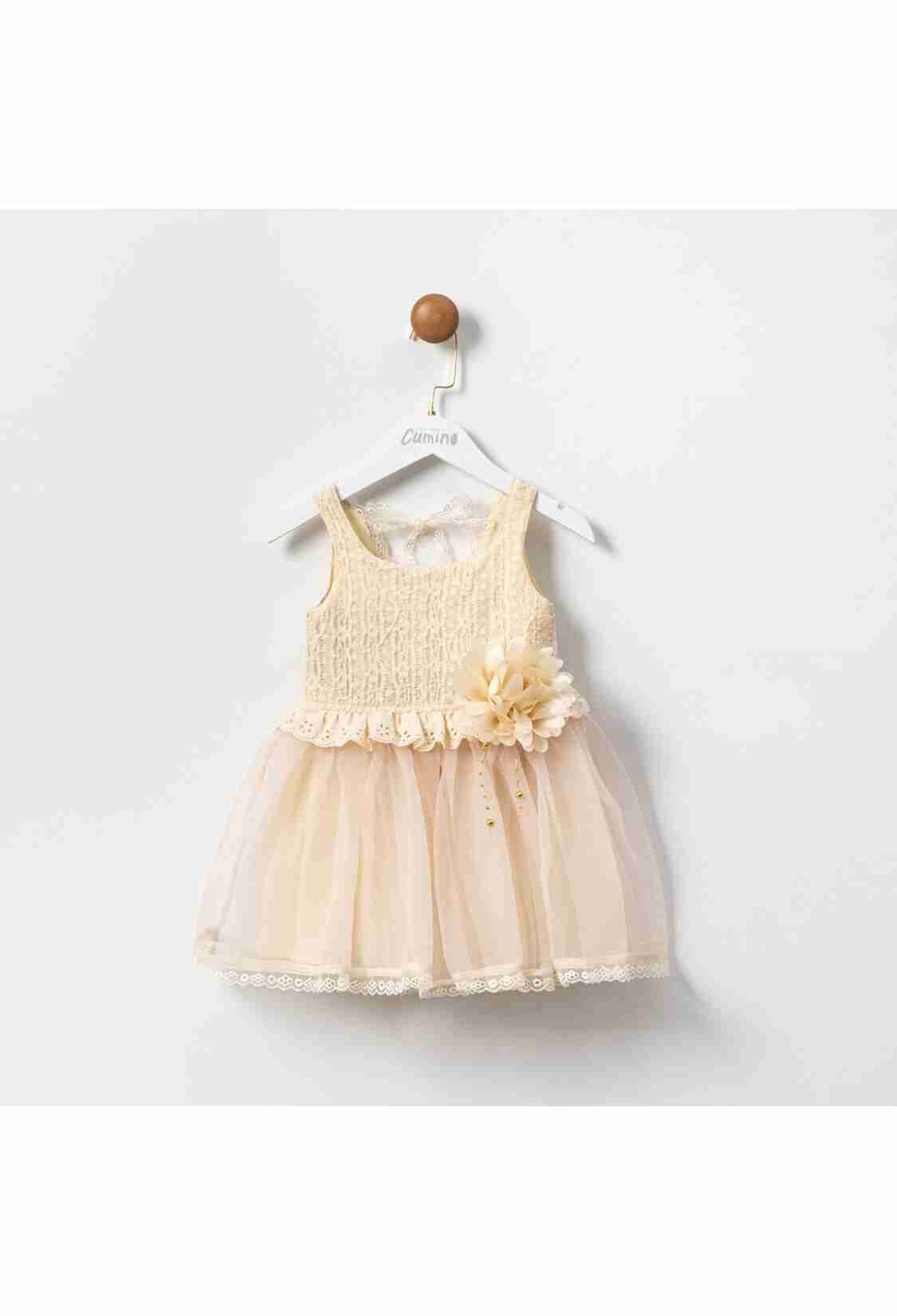 Girl's Dress - Toptan Kız Çocuk Elbise 2-5Y 1014-CMN3519 - Brand: Cumino - Kids & Bby Clothes From TheBS Kids Turkey