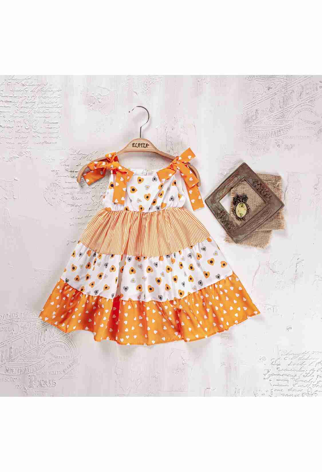 Girl's Dress - Toptan Kız Çocuk Elbise 2-5Y 2023-2275 - Brand: Elayza - Kids & Bby Clothes From TheBS Kids Turkey