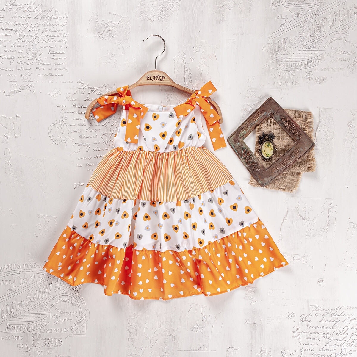Girl’s Dress – Toptan Kız Çocuk Elbise 2-5Y 2023-2275 – Brand: Elayza – Kids & Bby Clothes From TheBS Kids Turkey