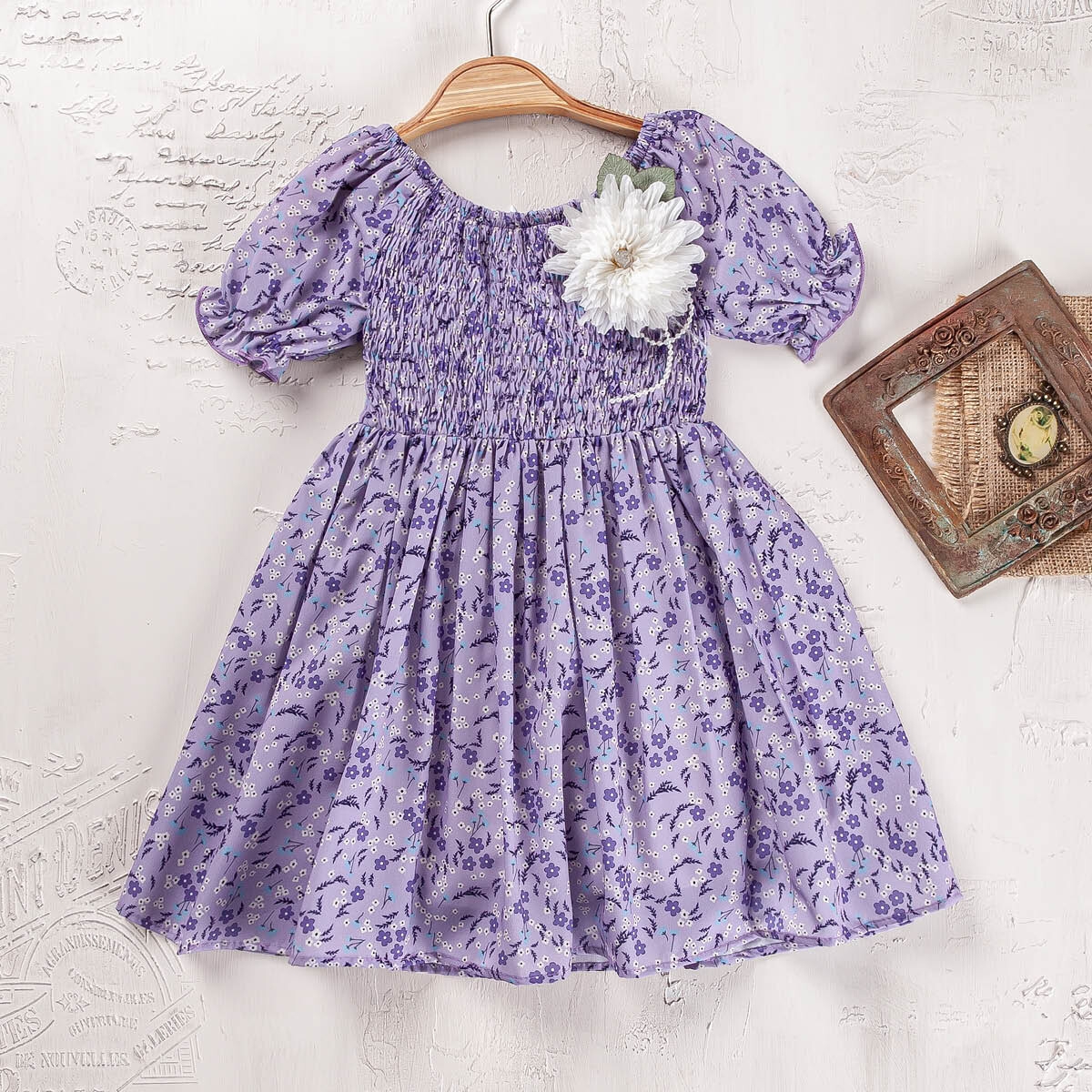 Girl's Dress - Toptan Kız Çocuk Elbise 2-5Y 2023-2305 - Brand: Elayza - Kids & Bby Clothes From TheBS Kids Turkey