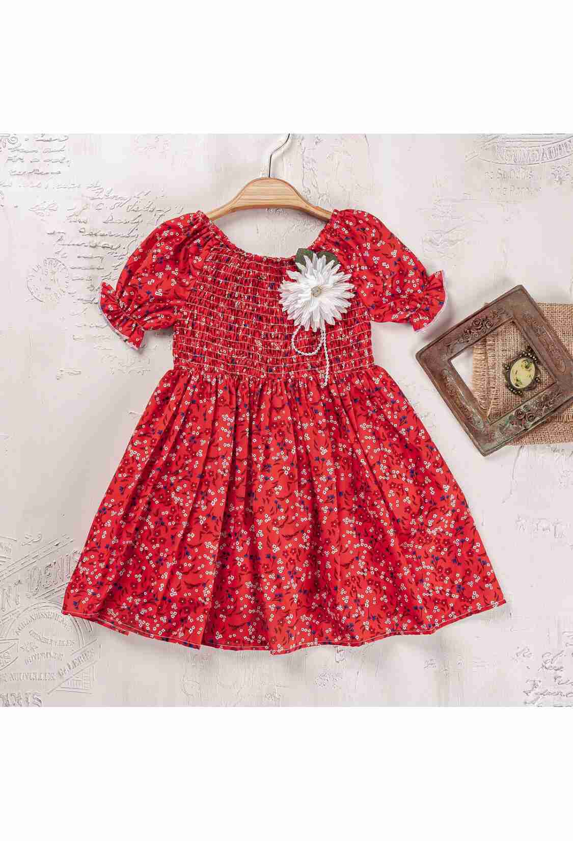 Girl's Dress - Toptan Kız Çocuk Elbise 2-5Y 2023-2305 - Brand: Elayza - Kids & Bby Clothes From TheBS Kids Turkey