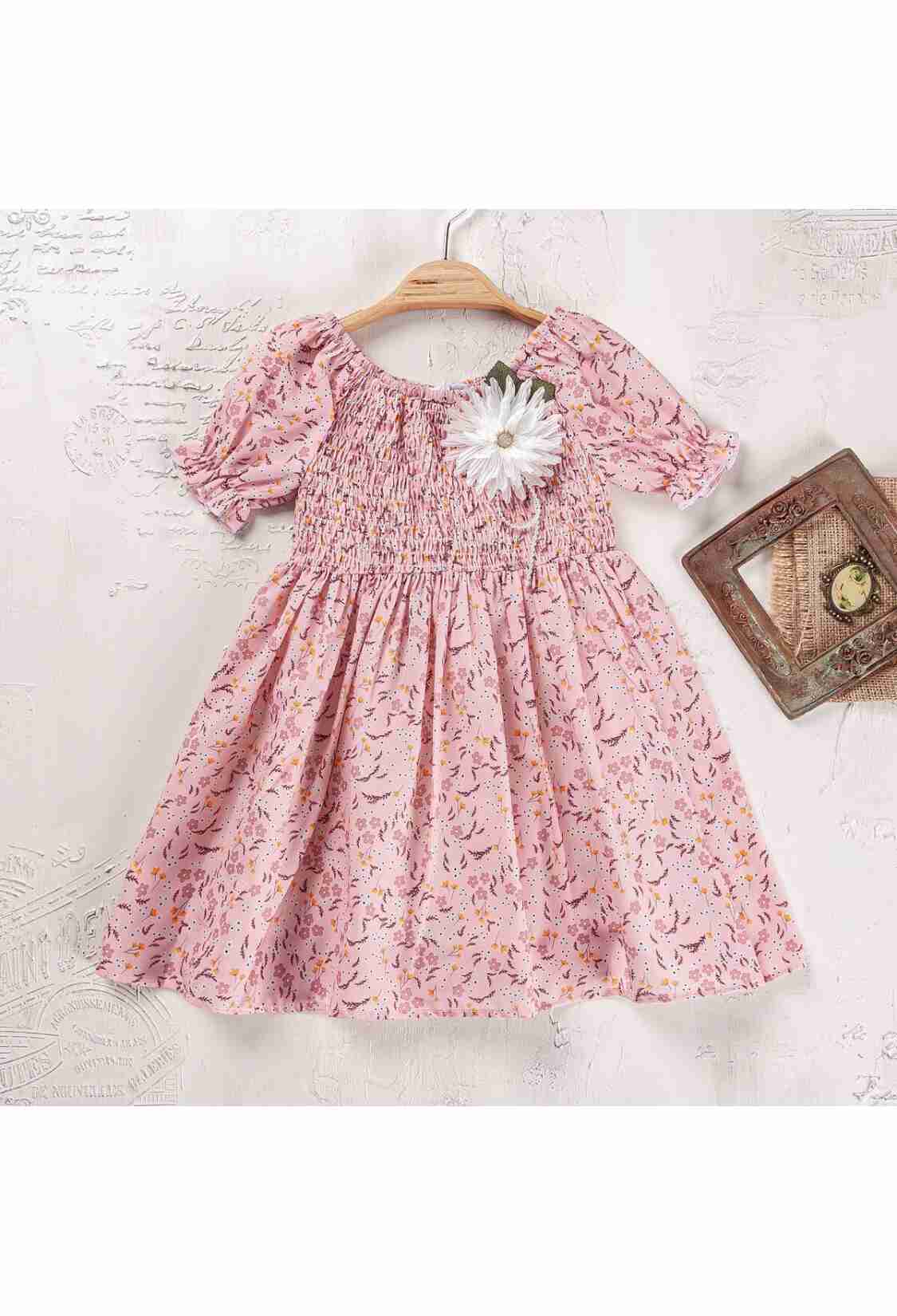 Girl's Dress - Toptan Kız Çocuk Elbise 2-5Y 2023-2305 - Brand: Elayza - Kids & Bby Clothes From TheBS Kids Turkey