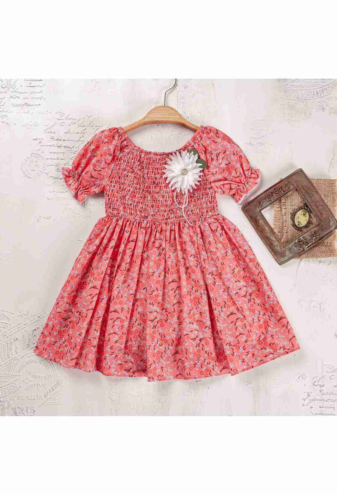 Girl's Dress - Toptan Kız Çocuk Elbise 2-5Y 2023-2305 - Brand: Elayza - Kids & Bby Clothes From TheBS Kids Turkey