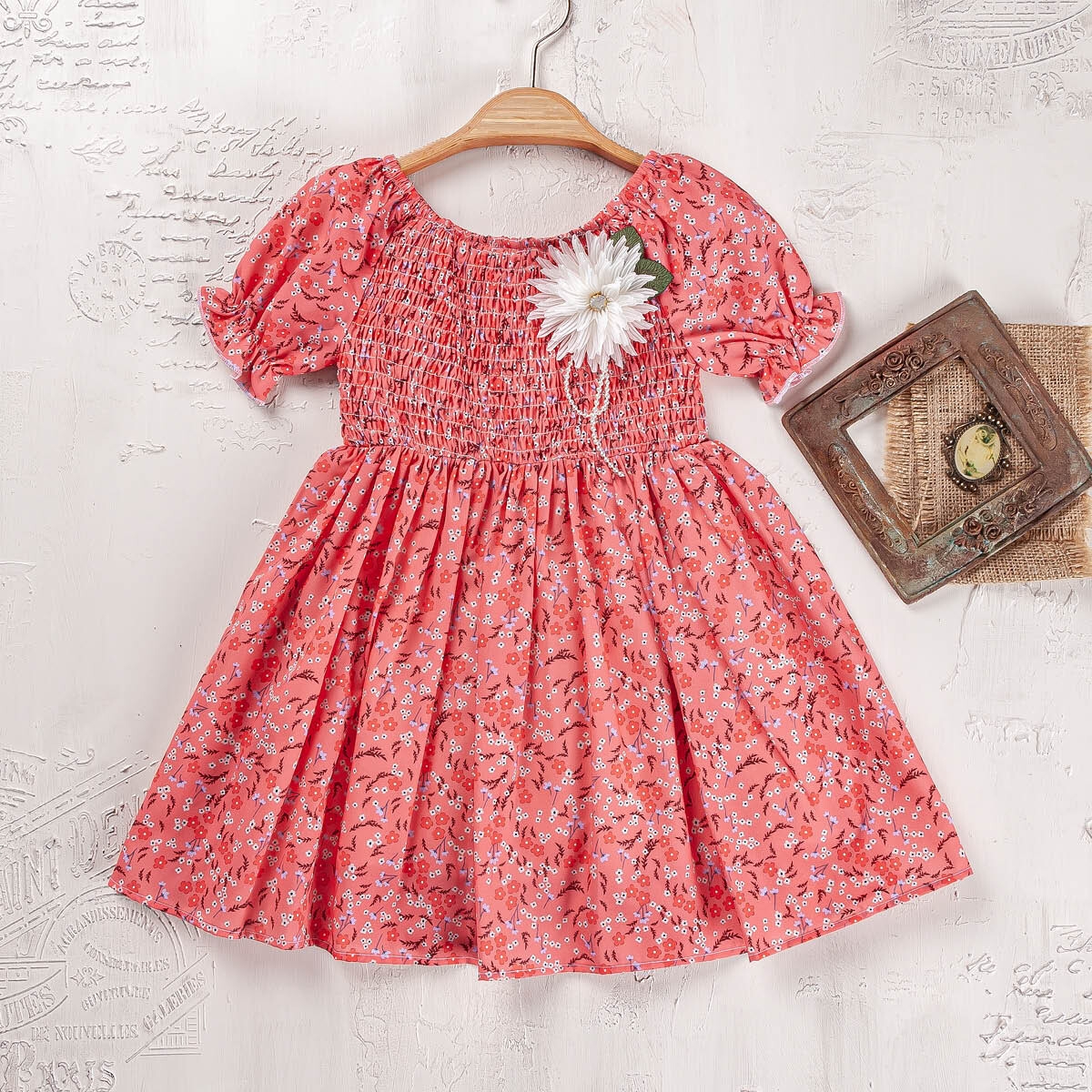 Girl's Dress - Toptan Kız Çocuk Elbise 2-5Y 2023-2305 - Brand: Elayza - Kids & Bby Clothes From TheBS Kids Turkey