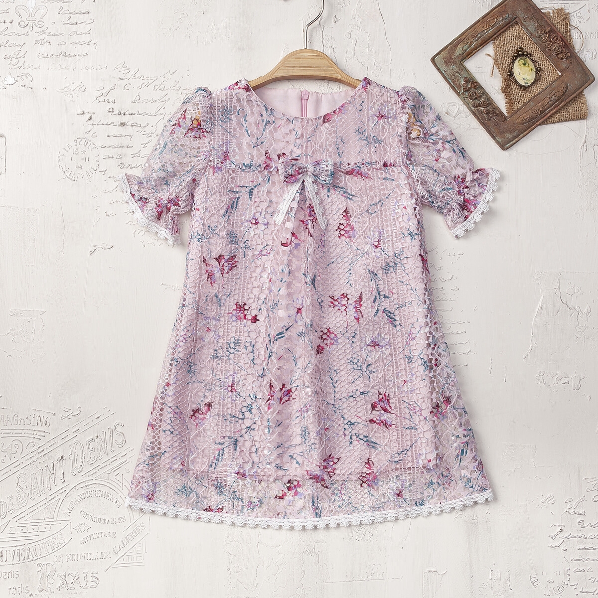 Girl's Dress - Toptan Kız Çocuk Elbise 2-5Y 2023-2408 - Brand: Elayza - Kids & Bby Clothes From TheBS Kids Turkey