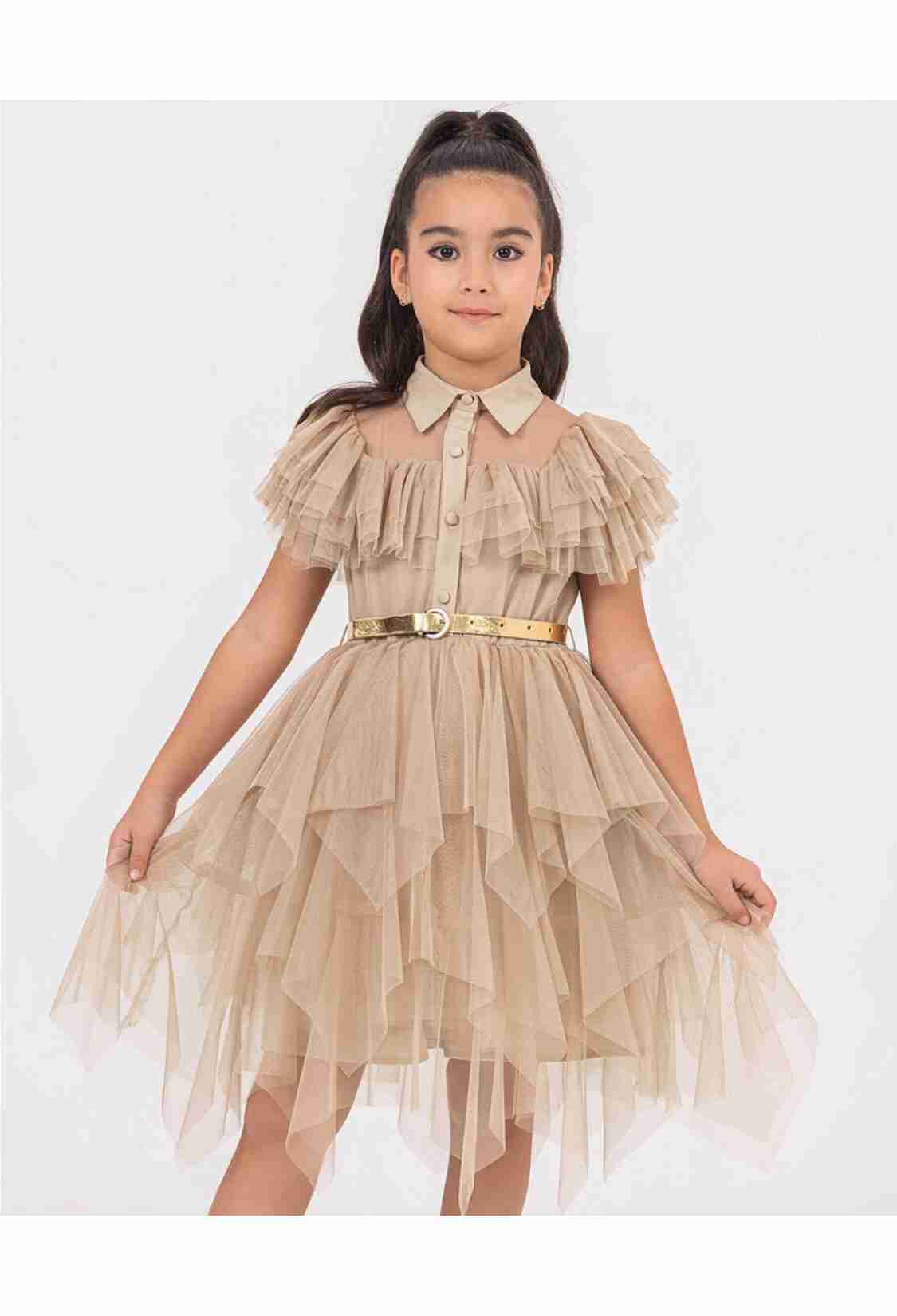Girl's Dress - Toptan Kız Çocuk Elbise 2-5Y 2008-5520 - Brand: Gocoland - Kids & Bby Clothes From TheBS Kids Turkey