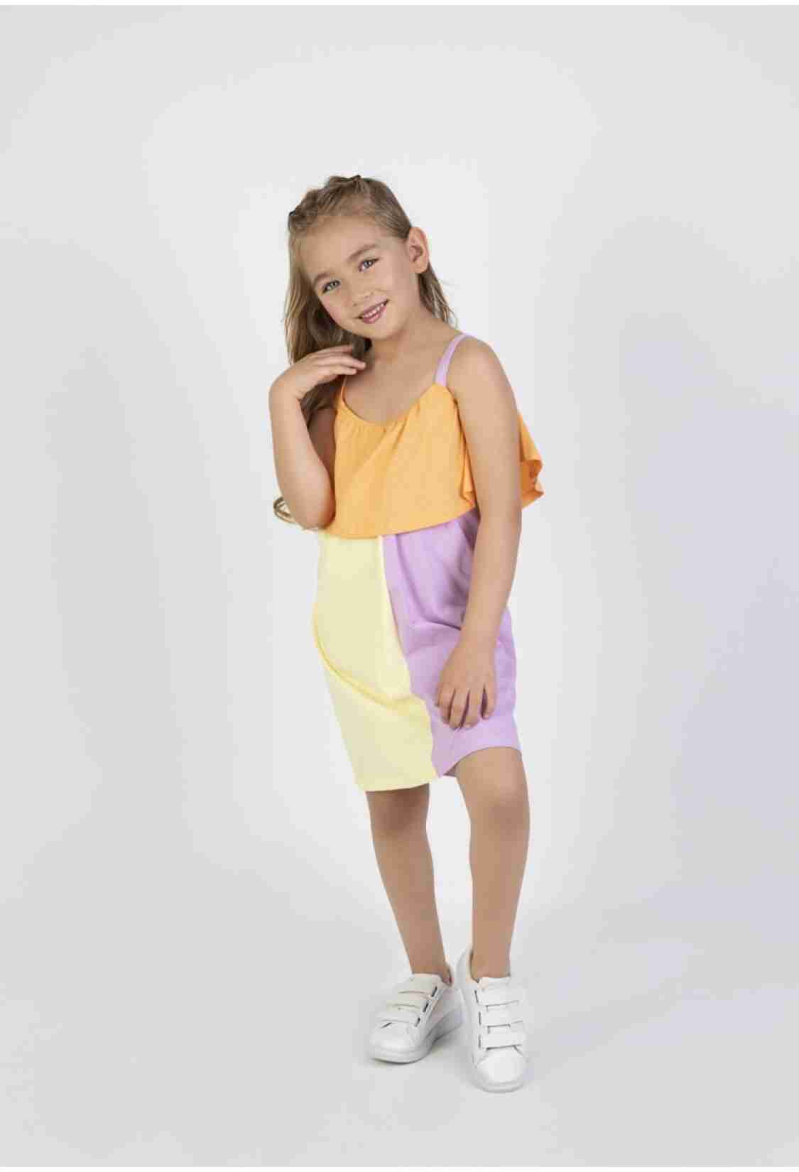 Girl's Dress - Toptan Kız Çocuk Elbise 2-5Y 1099-9571 - Brand: Tuffy - Kids & Bby Clothes From TheBS Kids Turkey