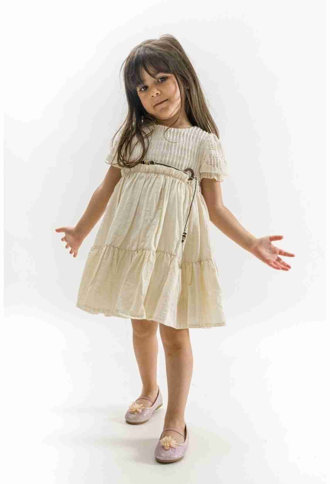 Girl's Dress - Toptan Kız Çocuk Elbise 2-5Y 1022-23327 - Brand: Wecan - Kids & Bby Clothes From TheBS Kids Turkey