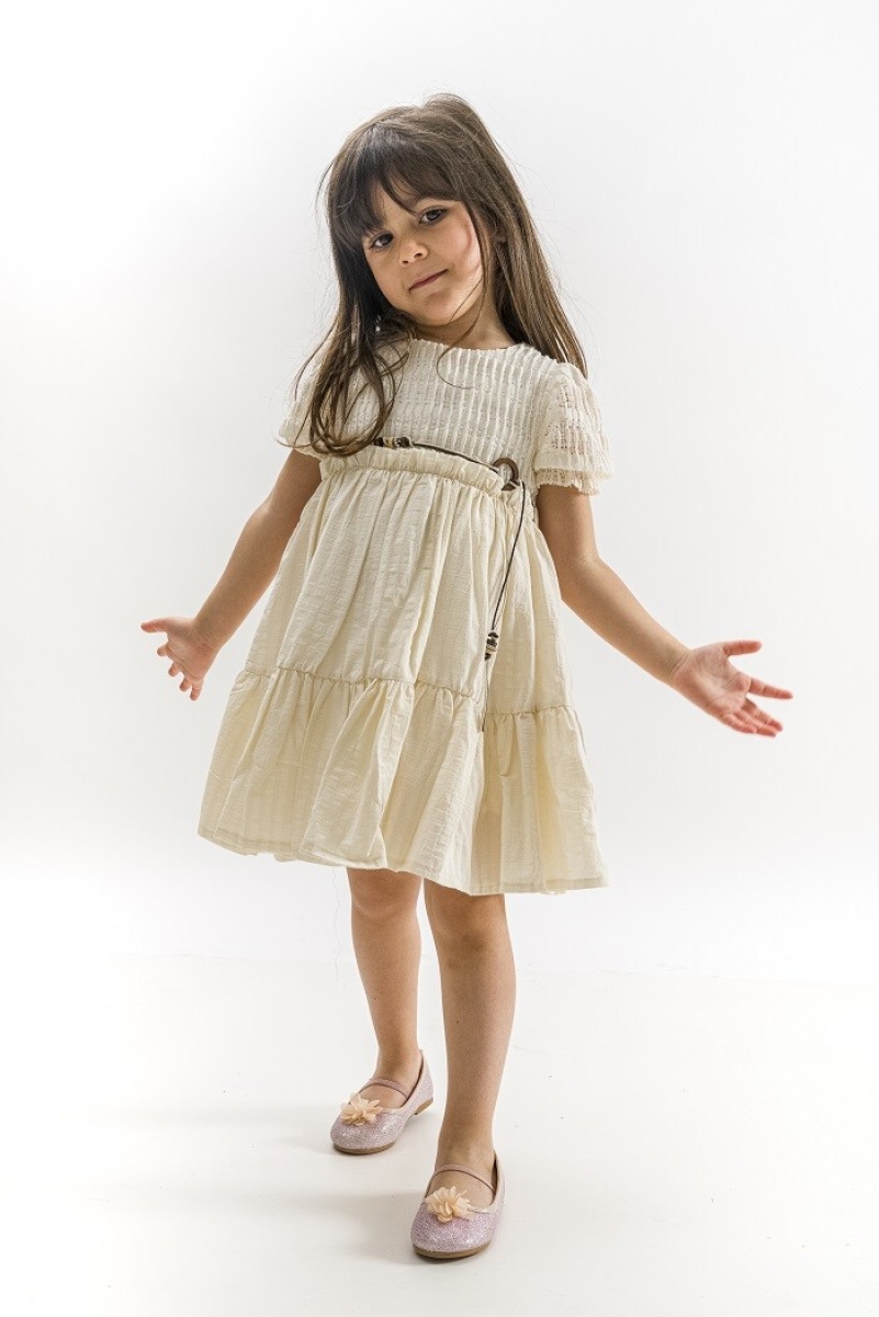 Girl's Dress - Toptan Kız Çocuk Elbise 2-5Y 1022-23327 - Brand: Wecan - Kids & Bby Clothes From TheBS Kids Turkey