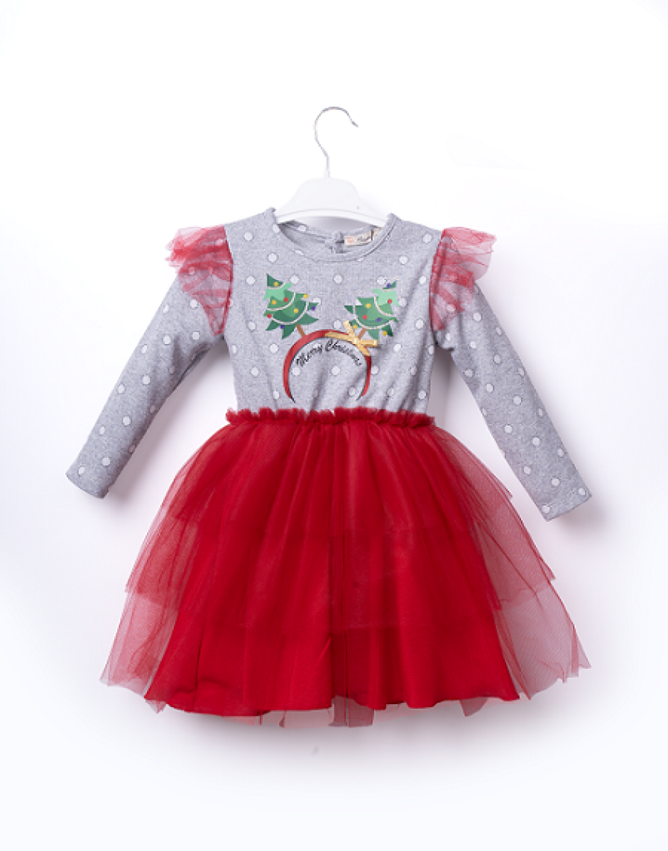 Girl's Dress - Toptan Kız Çocuk Elbise 3-6Y 1016-23259 - Brand: Büşra Bebe - Kids & Bby Clothes From TheBS Kids Turkey