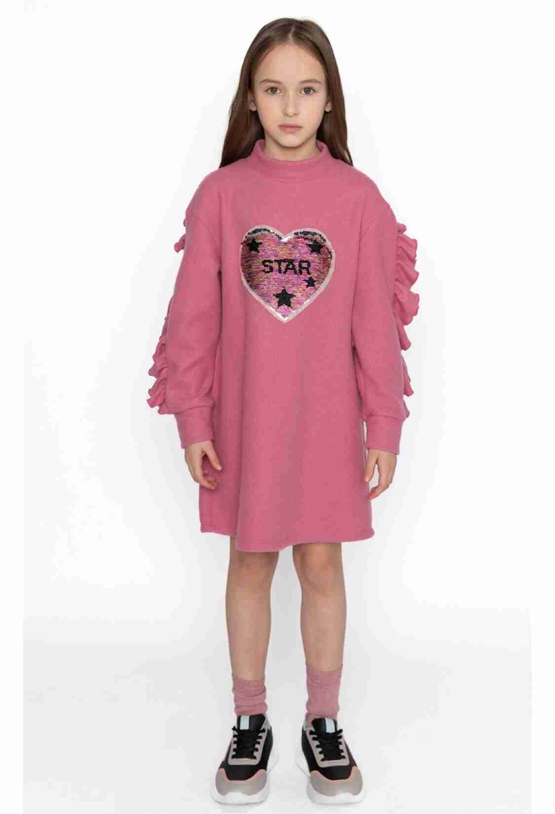 Girl's Dress - Toptan Kız Çocuk Elbise 4-12Y 1083-DSL0318 - Brand: Sheshe - Kids & Bby Clothes From TheBS Kids Turkey