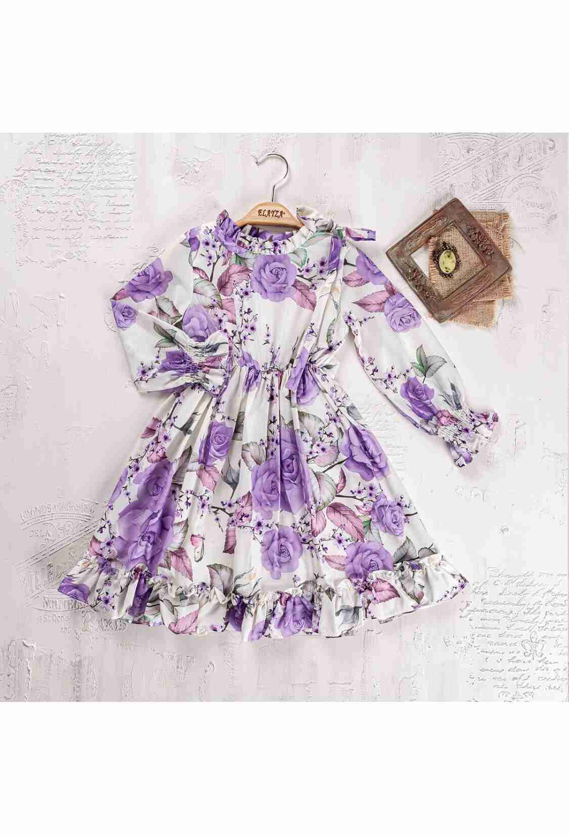Girl's Dress - Toptan Kız Çocuk Elbise 5-8Y 2023-2276 - Brand: Elayza - Kids & Bby Clothes From TheBS Kids Turkey