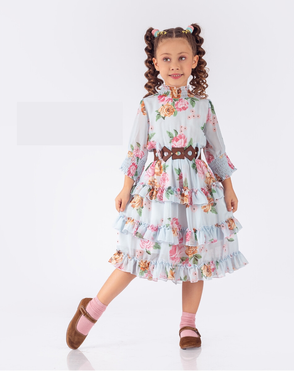 Girl's Dress - Toptan Kız Çocuk Elbise 5-8Y 2023-2311 - Brand: Elayza - Kids & Bby Clothes From TheBS Kids Turkey