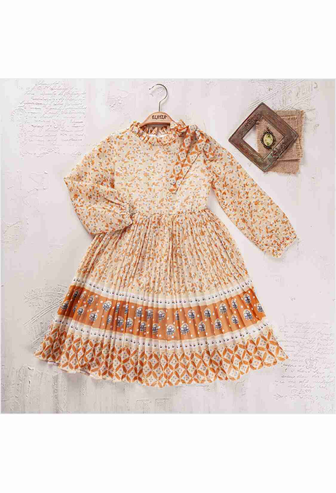 Girl's Dress - Toptan Kız Çocuk Elbise 5-8Y 2023-2333 - Brand: Elayza - Kids & Bby Clothes From TheBS Kids Turkey