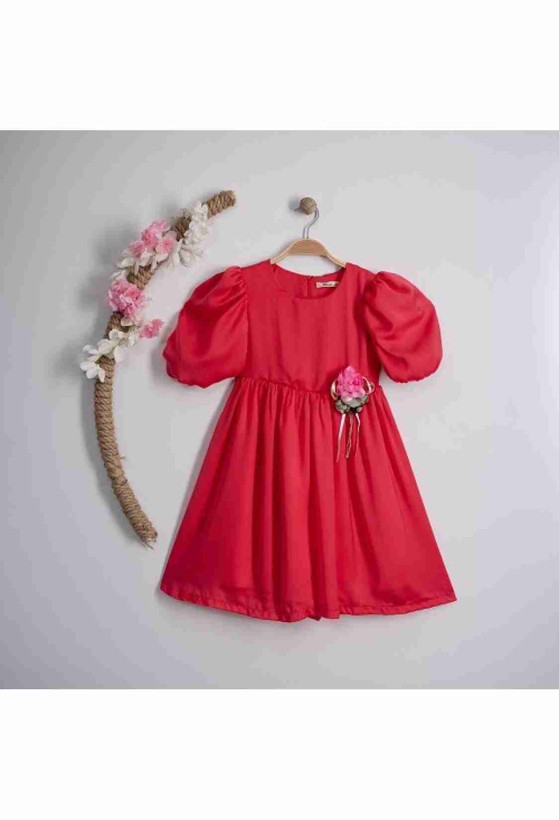 Girl's Dress - Toptan Kız Çocuk Elbise 7-10Y 1016-23183 - Brand: Büşra Bebe - Kids & Bby Clothes From TheBS Kids Turkey