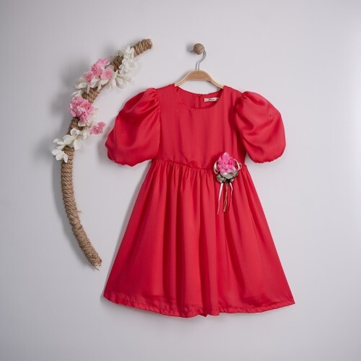 Girl's Dress - Toptan Kız Çocuk Elbise 7-10Y 1016-23183 - Brand: Büşra Bebe - Kids & Bby Clothes From TheBS Kids Turkey